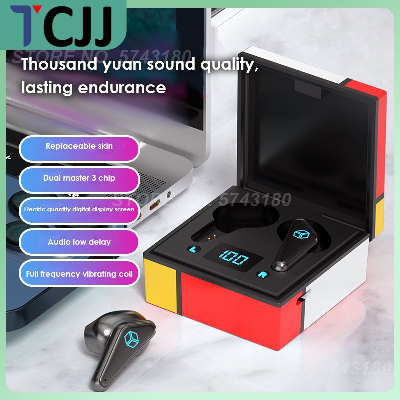 Sport Headsets Game Headset Noise Reduction Touch Control Music Earbuds For Tws Headphones Low Latency With Mic