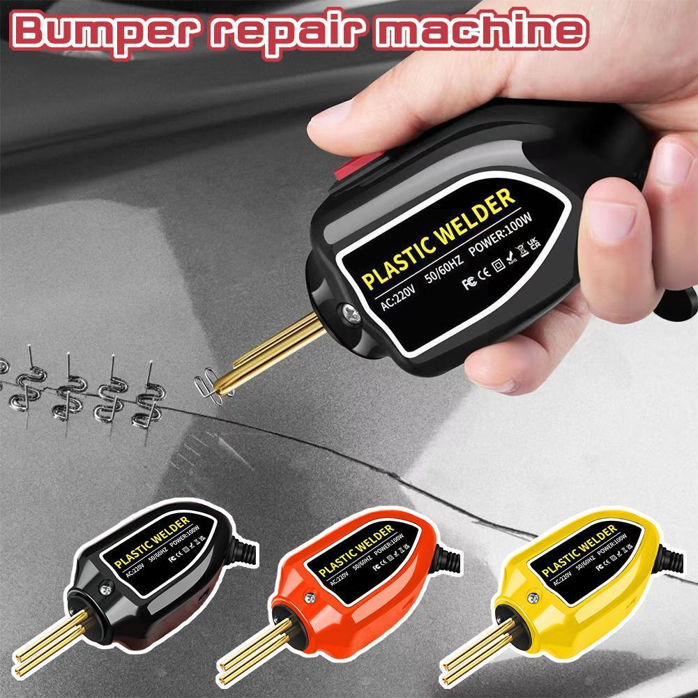 100W Plastic Welder Mini 100W Heat Gun Hot Stapler Car Bumper Repair Soldering Welding Electronic Machine Tools Kits Plasti C6W4