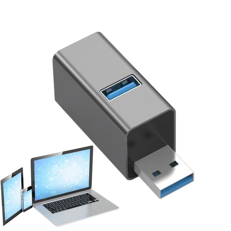 350MB/s USB Adapter Extender Mini Splitter Box 3 Ports High Speed No Delay For PCs Laptops Disk Card Readers Keyboards Mouse