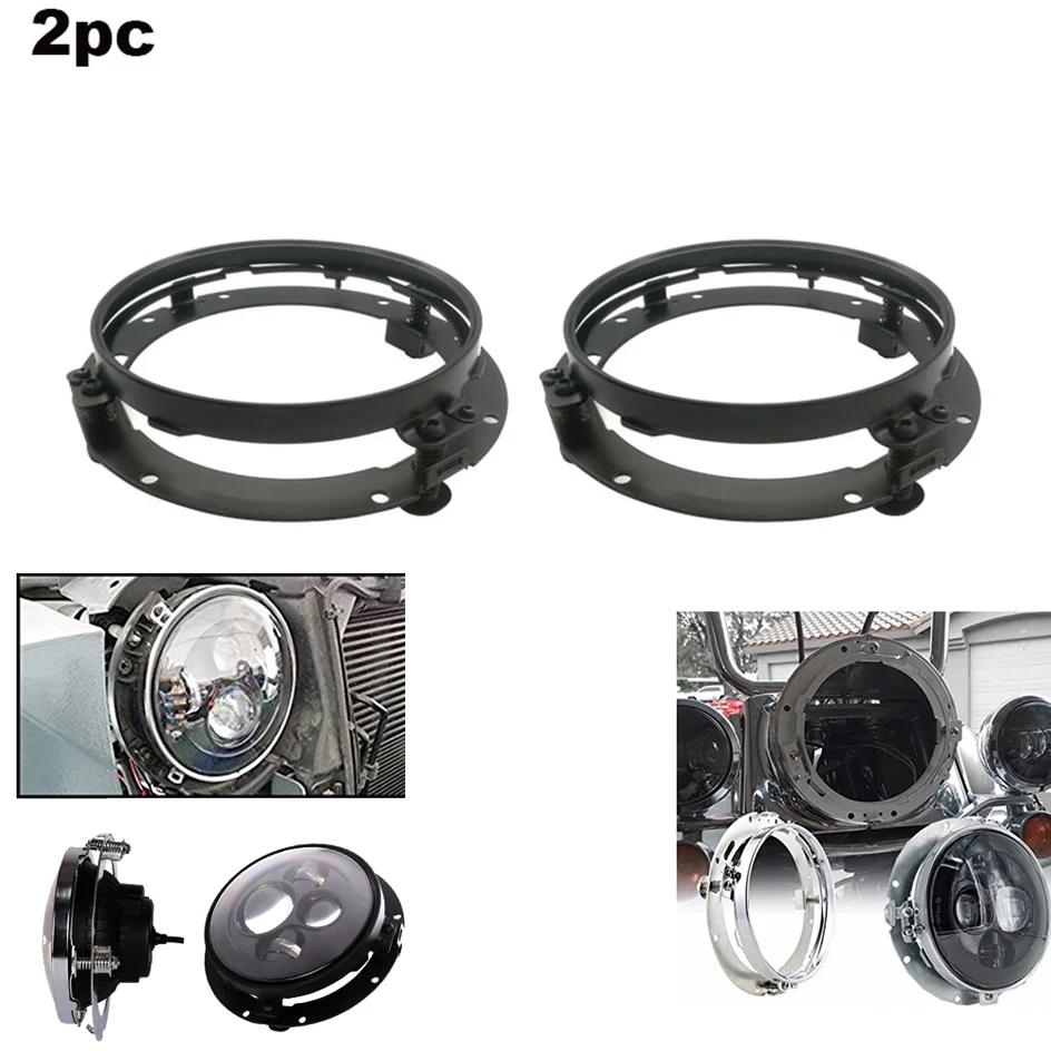 7 Inch Round LED Headlight Mounting Bracket Ring For Car Jeep Wrangler JK Suzuki Samurai for Harley