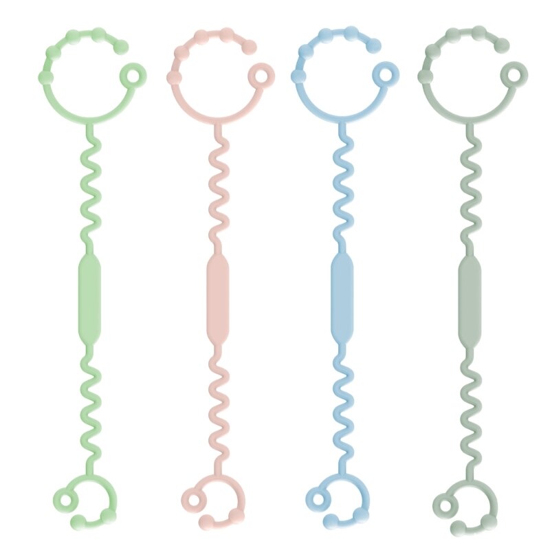 Food Grade Silicone Pacifier Clips Sippy Cup Strap Adjustable Stroller Pacifier Strap Hanging Toy Baby Toy Anti-Drop