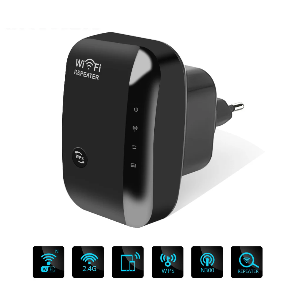 kebidumei Wireless-N Repeater WIFI Router 300mbps 802.11N/B/G Signal Antennas Boosters Extend