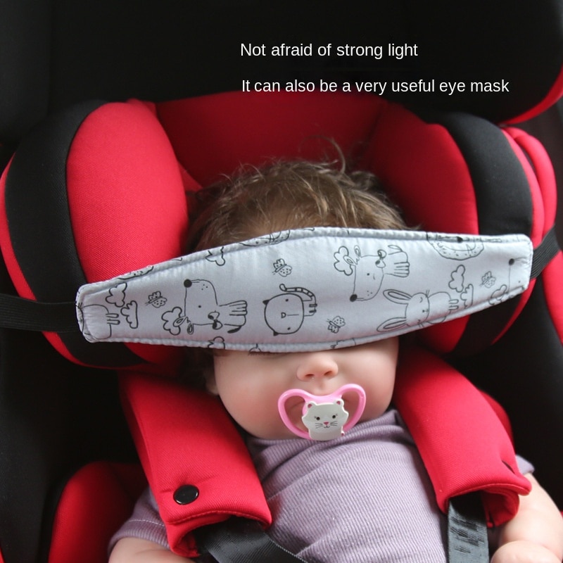 Baby Car Seat Head Support Soft Kids Auto Safety Seat Head Holder Fixing Band Sleep Nap Belt Interior Accessories Car Styling