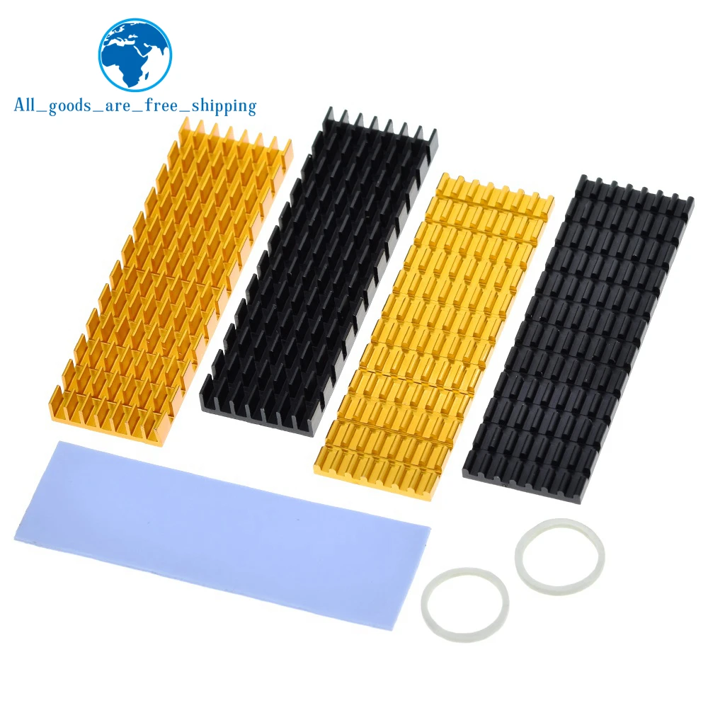 Heatsink Heat Dissipation Radiator M.2 Cooling Heat Sink Heat Thermal Pads for M.2 NGFF 2280 PCI-E