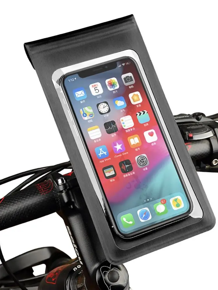 Rainproof Bike Bag Bicycle Front Cell Phone holder with Touchscreen Motorbike Phone Package
