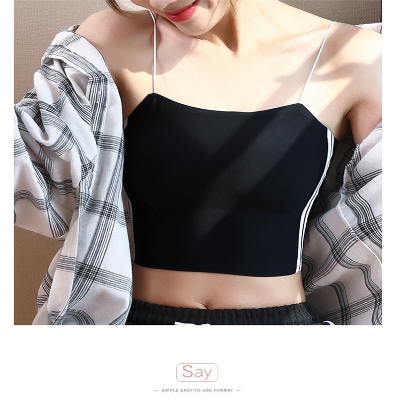Women Seamless Bras Beauty Back Bralette Sexy Lingerie Free Wire Underwear Tube Scalloped Tops Ice Silk Bra For Ladies Girl