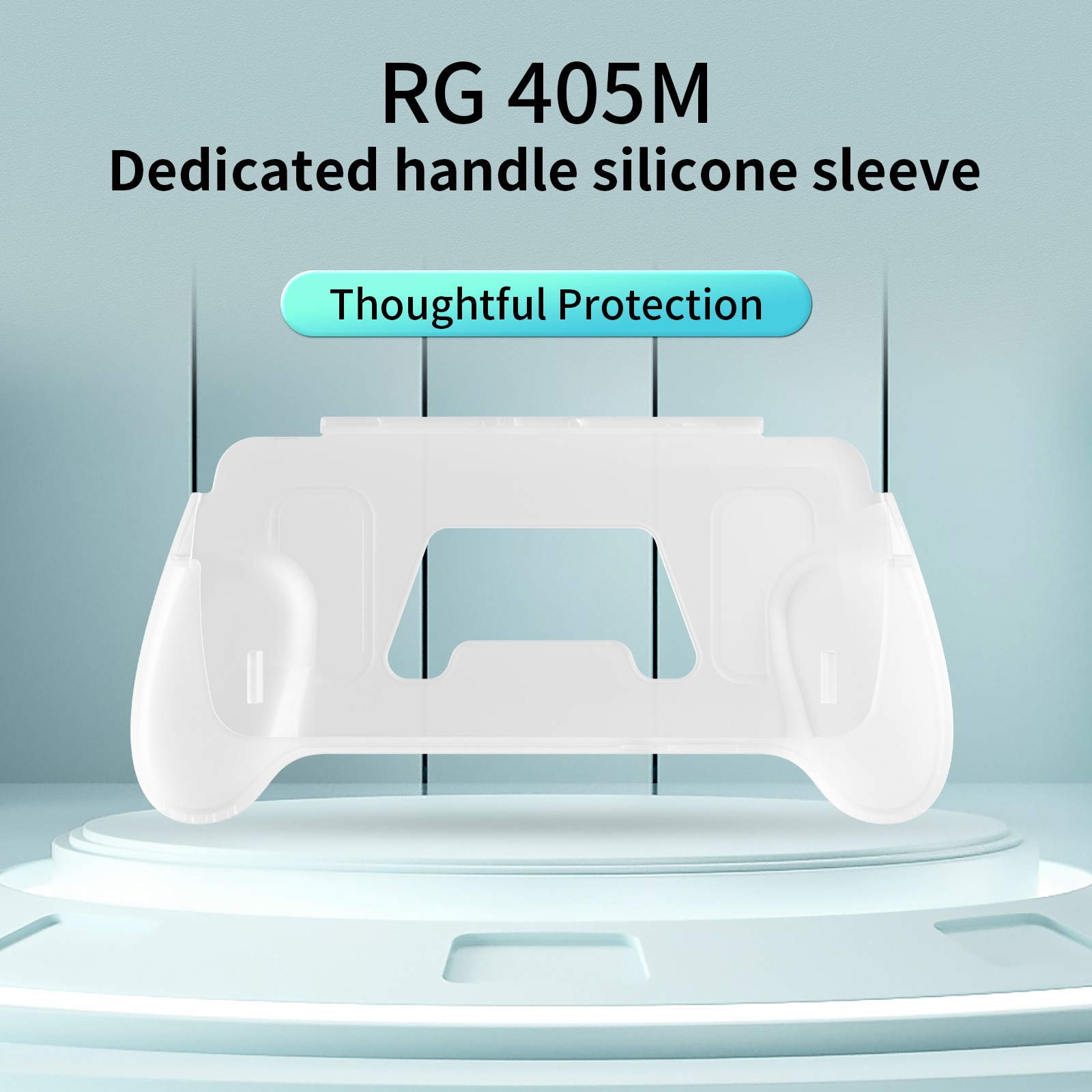 ANBERNIC Grip Compatible With RG405M Handle Silicone Cover Ergonomic Handle Grip Stand Multi-port Design Non-slip