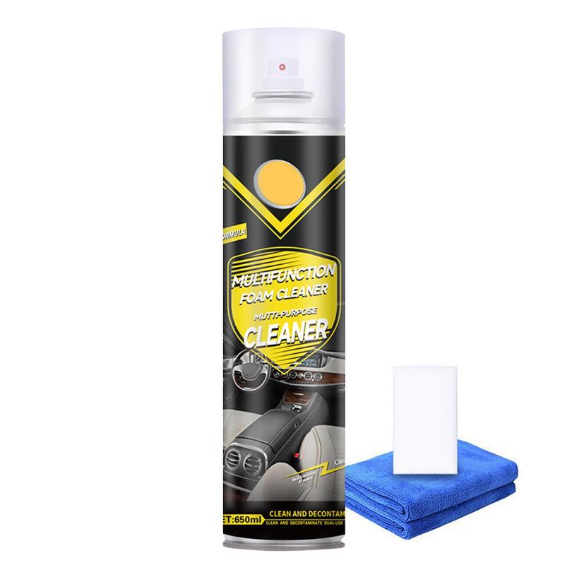 Car Foaming Spray 21oz Car Interior Refurbishment Agent Strong Decontamination Armrest Interior Spray Multi-function For Truck