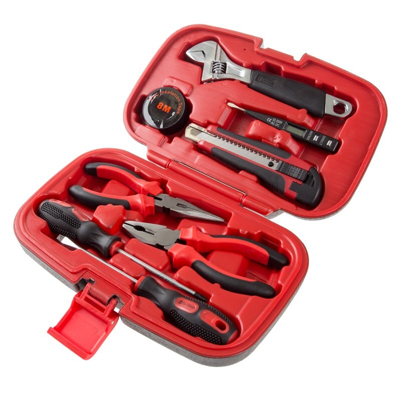 Household Hand Tools - 9 Piece, Tool Kit for the Home, Office, Car car accessories car products
