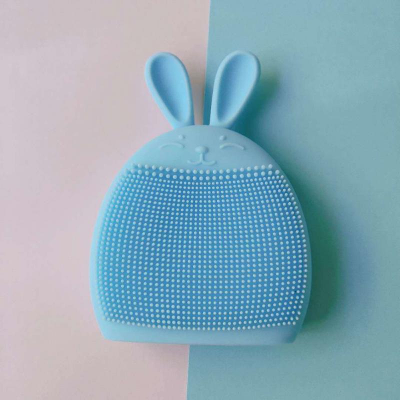 Silicone Baby Shampoo Brush Multifunction Cartoon Soft Rabbit Facial Cleansing Brush Manual Massage Cleaning Bath Brushes