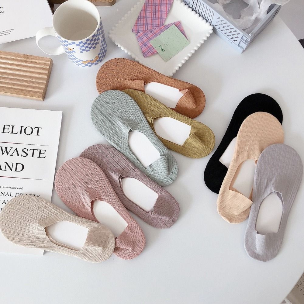 Women Mesh Invisible Boat Socks Summer Silicone Non-slip Ankle Female Polyester Fiber Breathable Sock Hoisery