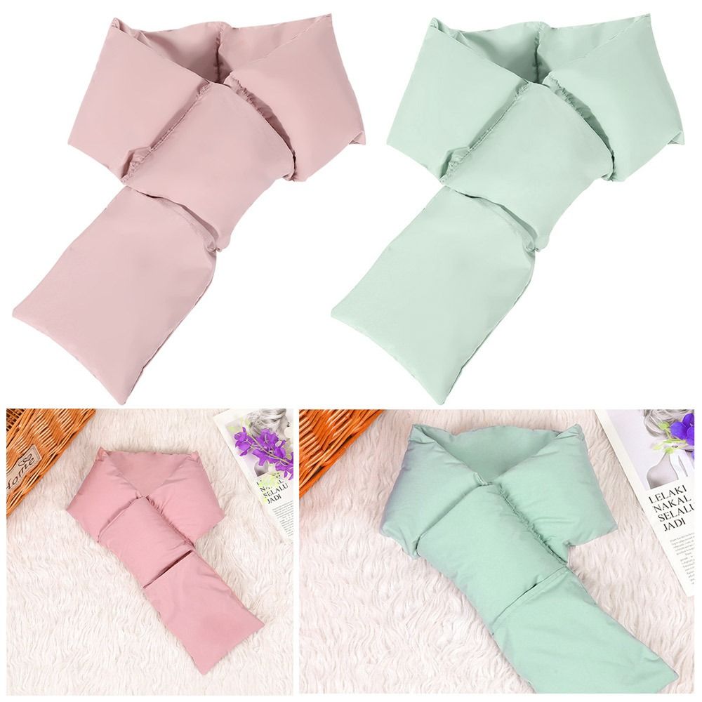 Soft Solid Thickening Winter Neck Protection Warm Scarf Neck-Cross Down Scarf