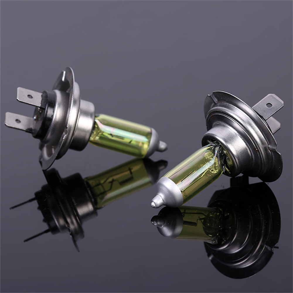 H7 Headlight Car Accessory 3000k Yellow Halogen Light H7 Lamp Car Headlights H7 12V 55W Halogen Light Bulbs 2PCS Free Shipping