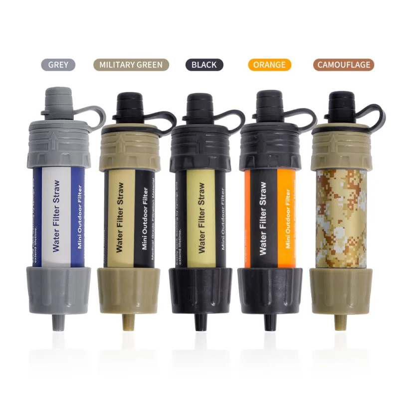 1 Pcs Outdoor Water Filter Straw Water Filtration System Water Purifier for Emergency Preparedness