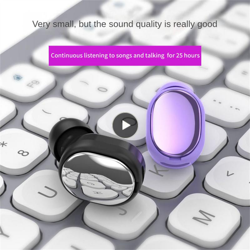 Earphone Lithe Electroplating Process Wireless Headset Abs Charging Time About 1-1.5h Headset Sports Headset