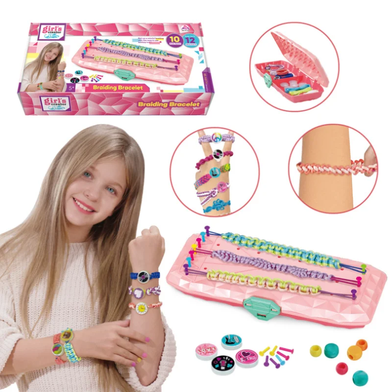 Bracelet Making Kit Children Friendship Diy Braiding Bracelet Jewelry Arts Crafts Toys Party Favors
