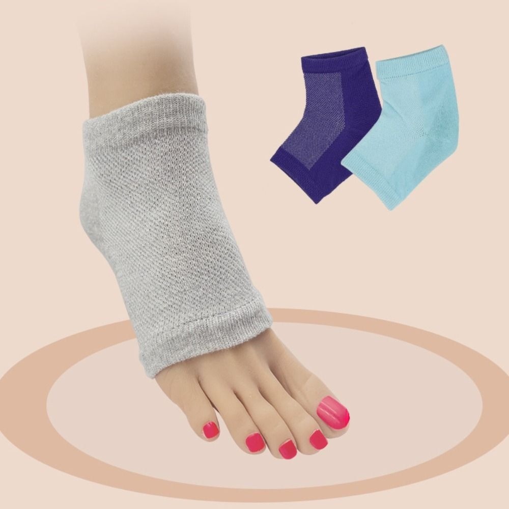 2pair Professional Sleeve Gel Socks Relief Foot Pain Silicone Foot Spur Socks Fasciitis Moisturizing Heel Sock Plantar