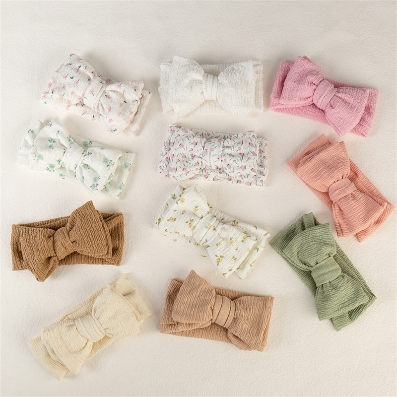 Large Bow Hair Bows for Baby Girls Fashion Newborn Headwraps Stretchy Headband