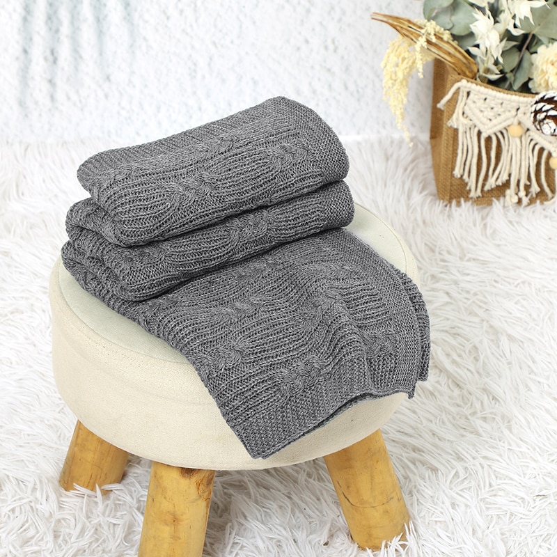 90*70cm Baby Blankets Newborn Swaddle Wrap Sleep Cover Stuff for Stroller Basket Bed Sheets Knit Infant Boys Girls Crib Cellular