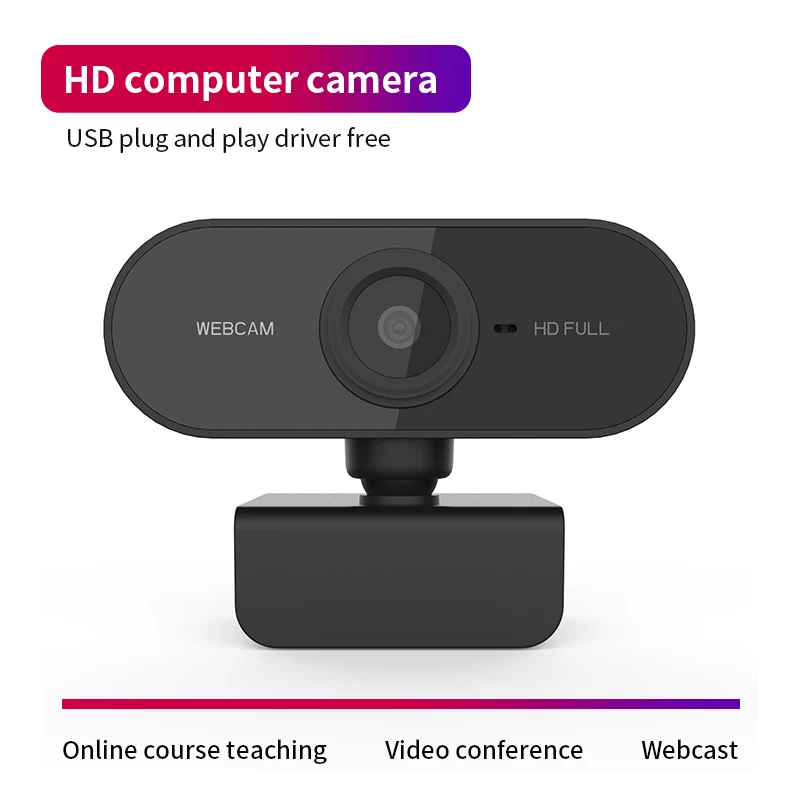 HD 720P Webcam Mini Computer PC WebCamera with USB Plug Rotatable Cameras for Live Broadcast Video