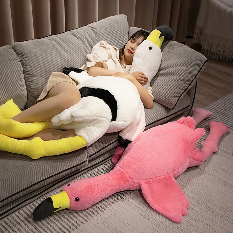 Cute Flamingo Plush Toy Stuffed Animals 20cm Plush Doll 180cm Big Size Flamingo Throw Pillow Sleep