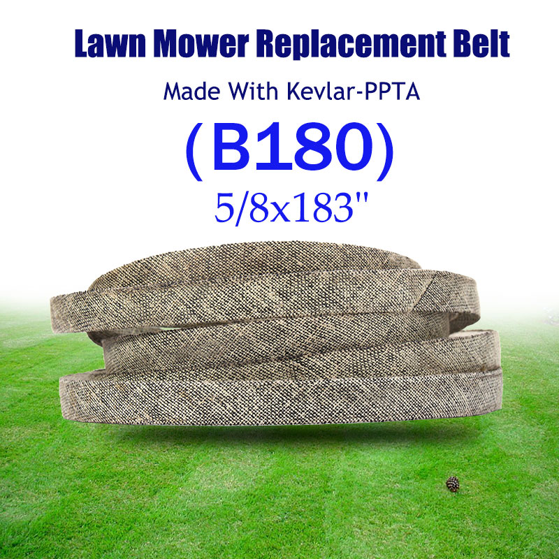 Make with Kevlar Mower Belt Triangle Belt 5/8x183" B180 V-belt Replacement Belt 510201301 For AYP MKFLGBB2-B180R62