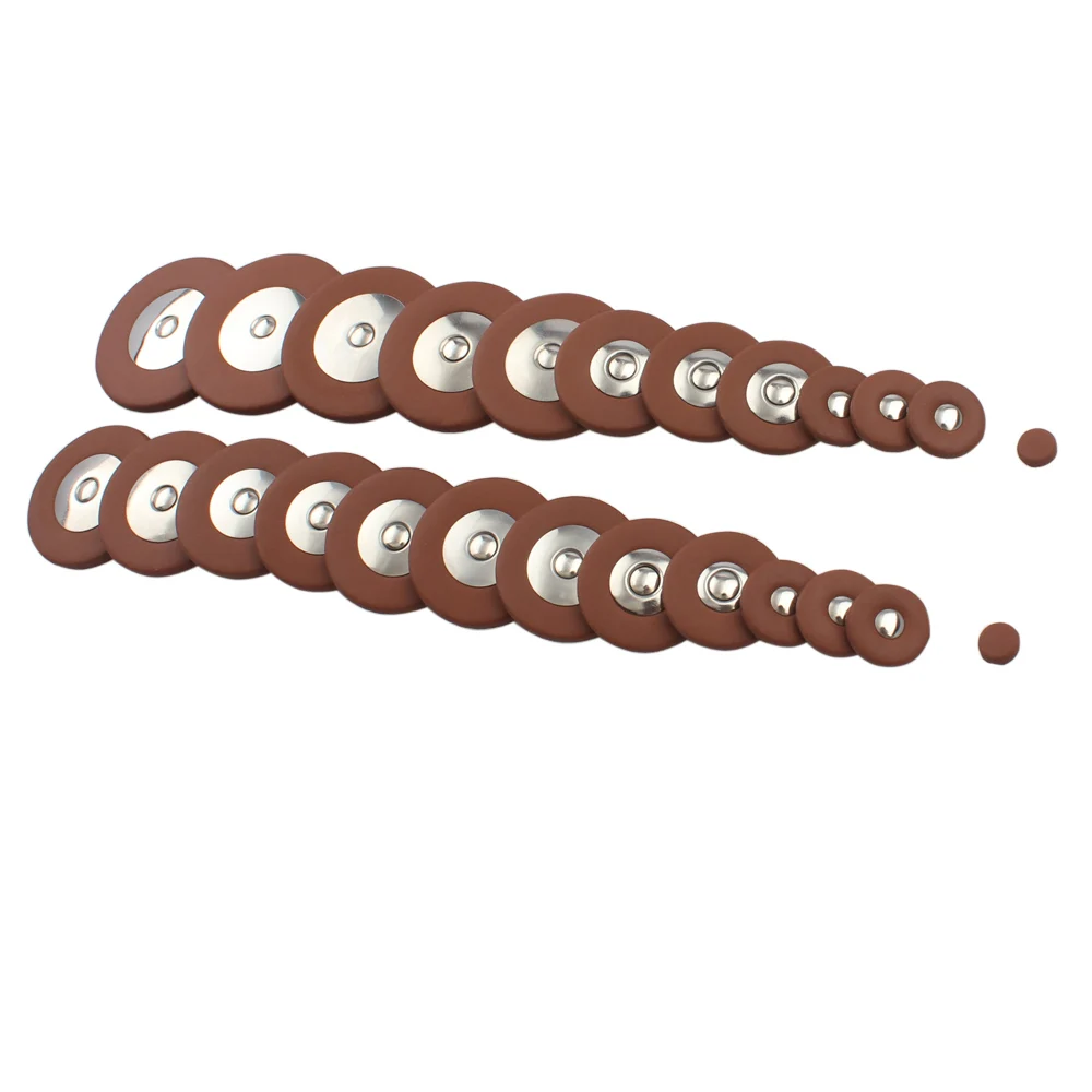Saxophone Pads  Universal Button Leather Pads Woodwind Instrument Accessories for Tenor Alto Soprano