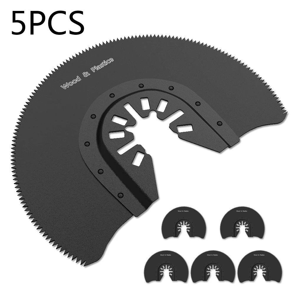 5Pcs Oscillating Semi-circular Saw Blade Swing Type 88mm Multi-function Tool Saw Blade Carbide