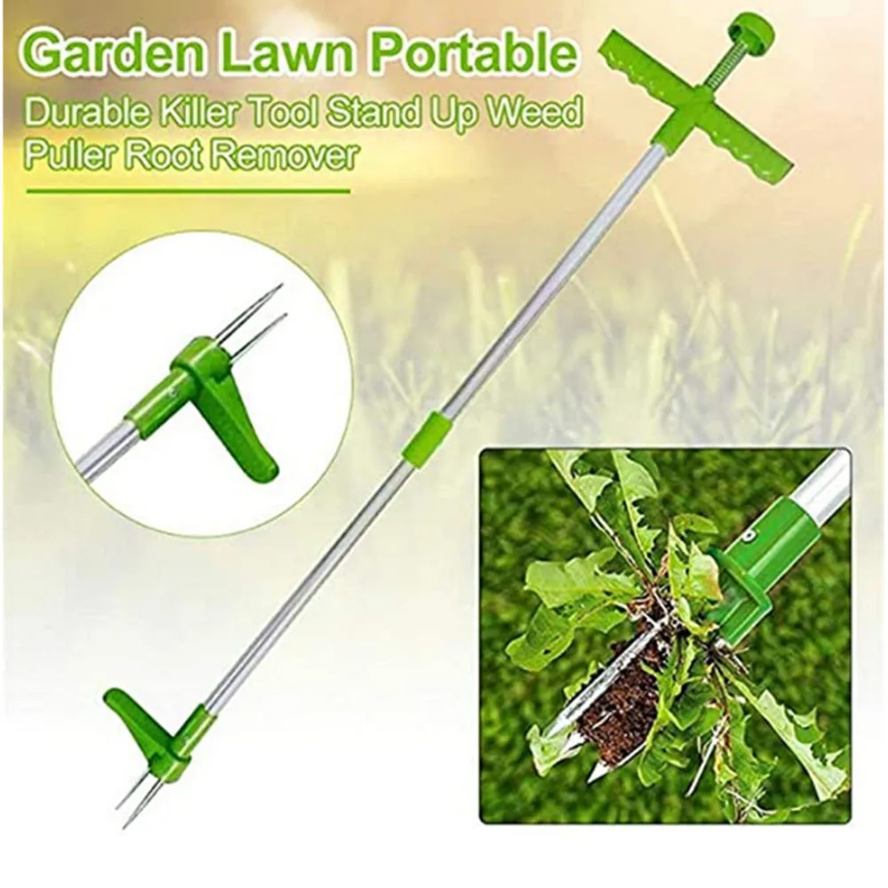 TAIMIMEI Portable Weed Puller Manual Weeder Garden Weeding Standing Weeder Free Rooting Shovel