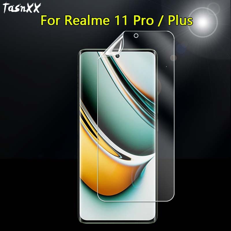 2Pcs Soft TPU Hydrogel Film For Realme 11 Pro Pro+ Ultra Slim Clear Full Cover 3D Curved Screen Protector -Not Tempered Glass