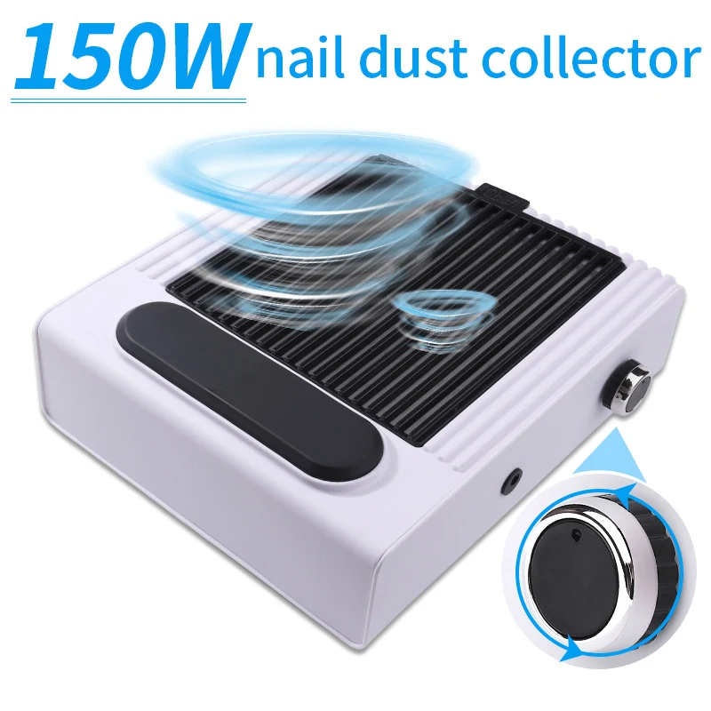 Nail Dust Collector Vacuum Cleaner Gel Nails Powder Reducer Absorber Sucker Extractor Fan for
