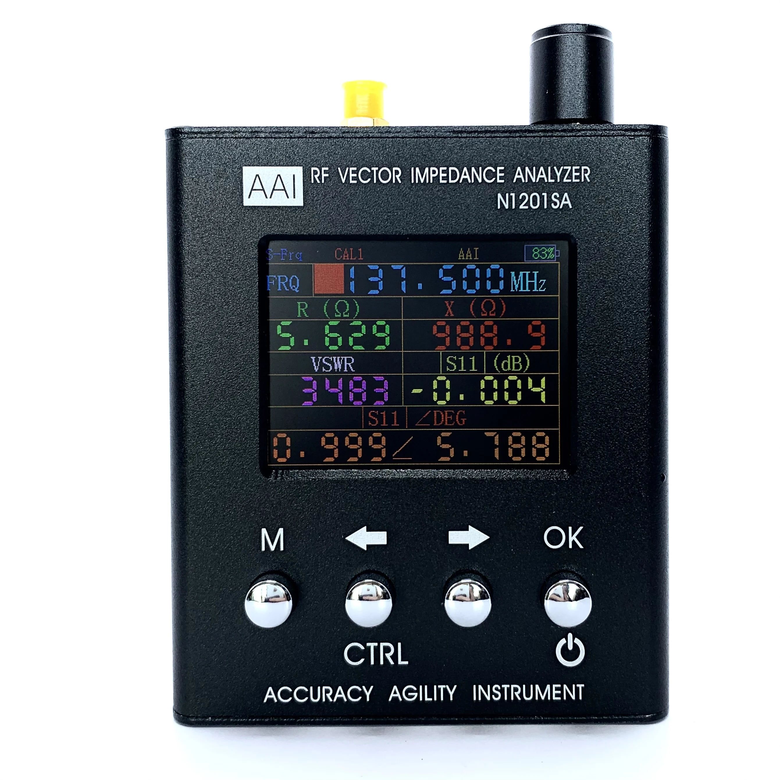 Original AAI Accuracy Agility Instrument N1201SA 140MHz - 2.7GHz UV RF Vector Impedance ANT SWR