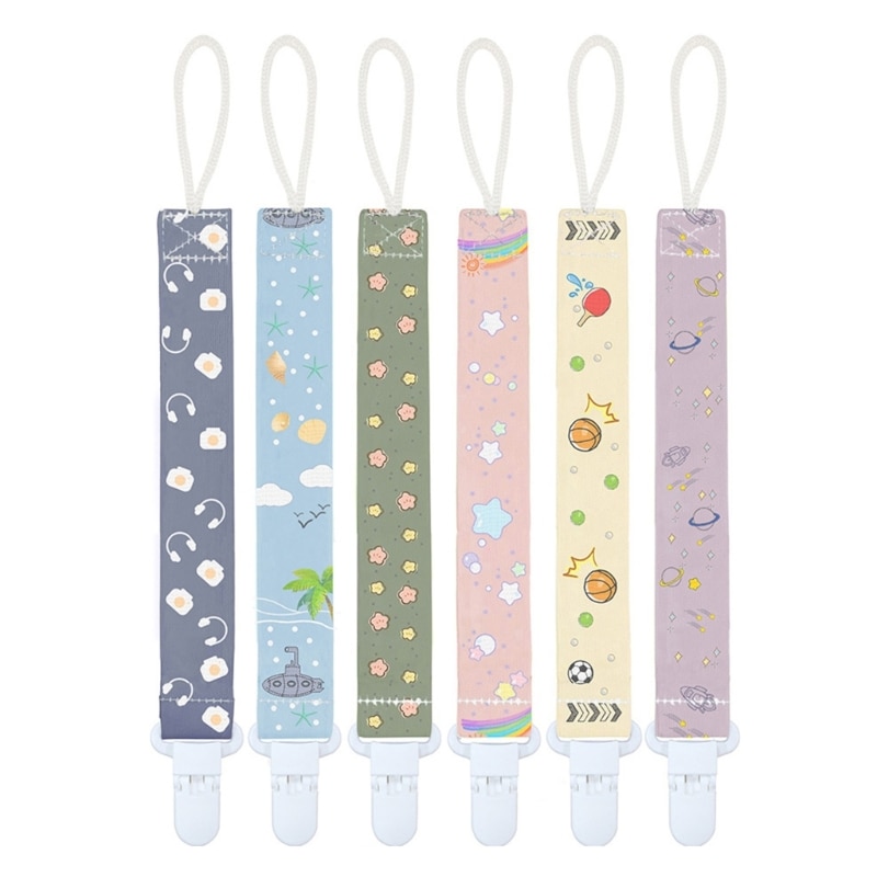Universal Holder Leash Baby Pacifier Clip for Boys & Girls Teething Toy Teether