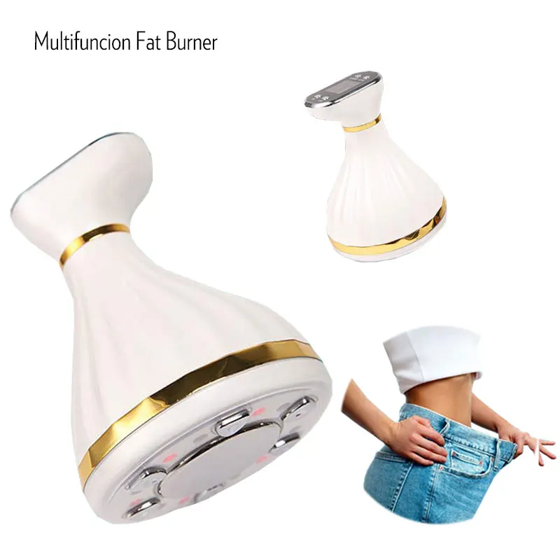 7 in 1 EMS Ultrasonic Massager Slimming Fat Burner LED Infrared 1Mhz Ultrasound Cavitation Bar