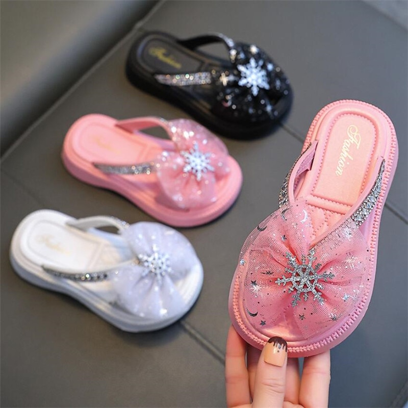 Girls' sandals and slippers summer indoor anti slip soft soles bathroom slippers girls princesses shoe outdoor kid's B