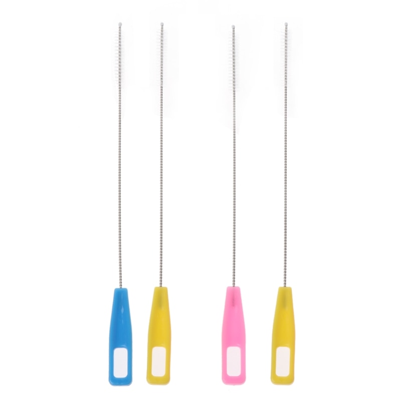 Long Handle Bottle Drink Water Cup Straw Washing Brush Cleaner Spiral Soft Hair Cleaning Supplies for Baby Milk Bottle Wholesale