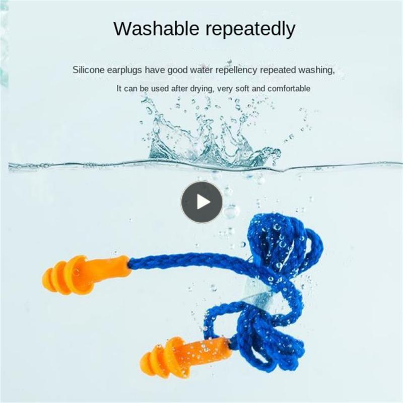 Soundproof Earplugs Noise Reduction Rate 25db Transparent Shell Sleep Earplugs Anti Noise Earplugs Swimming And Water Sports