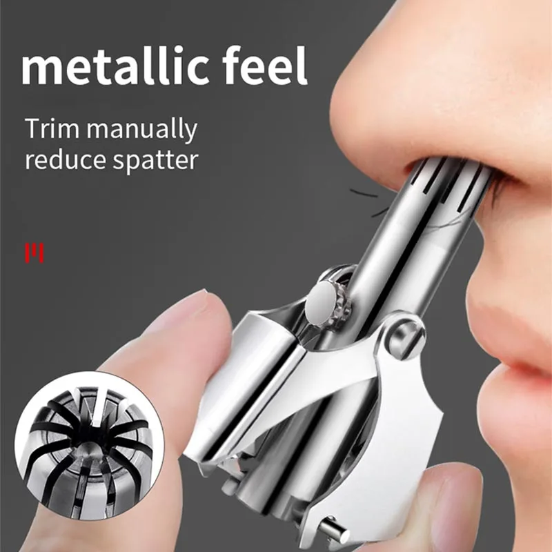 Nose Hair Ear Trimmer For Men Stainless Steel Manual Washable Portable Tondeuse Nez hair remover