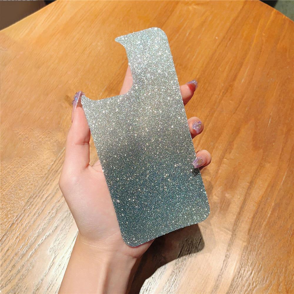 2Pcs/lot Rear Decorative Film For OPPO A78 A77 A97 A76 A96 A73 A53 A53s A55 A95 A91 Gradient Glitter Back Cover Card Not Sticker