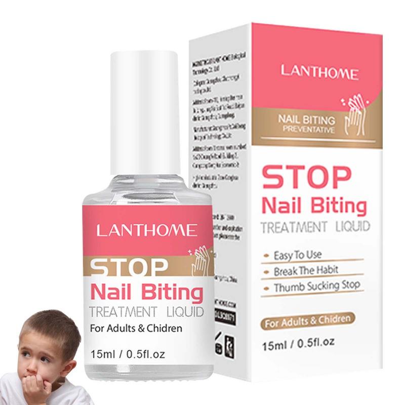 Anti Nail Biting Liquid 15ml Safe & Effective Bitter Taste Nail Lotion Multi-purpose Thumb Sucking Stoppe Natural Finger Nai