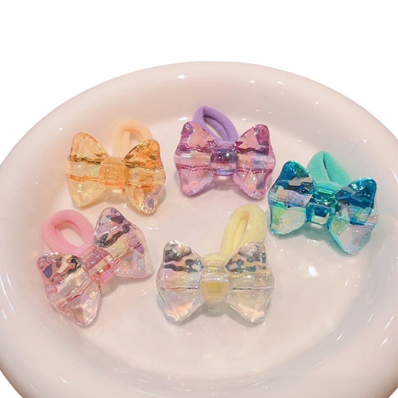 5Pcs/lot New Cute Bow Flower Hair Ring