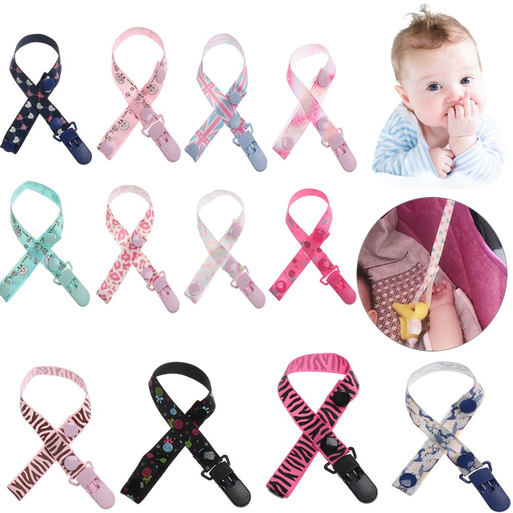 New Colorful Pacifier Chain Adjustable Length Baby Teething Dummy Clips Anti-drop Rope Nipple Strap Soother Chew Toy Accessories