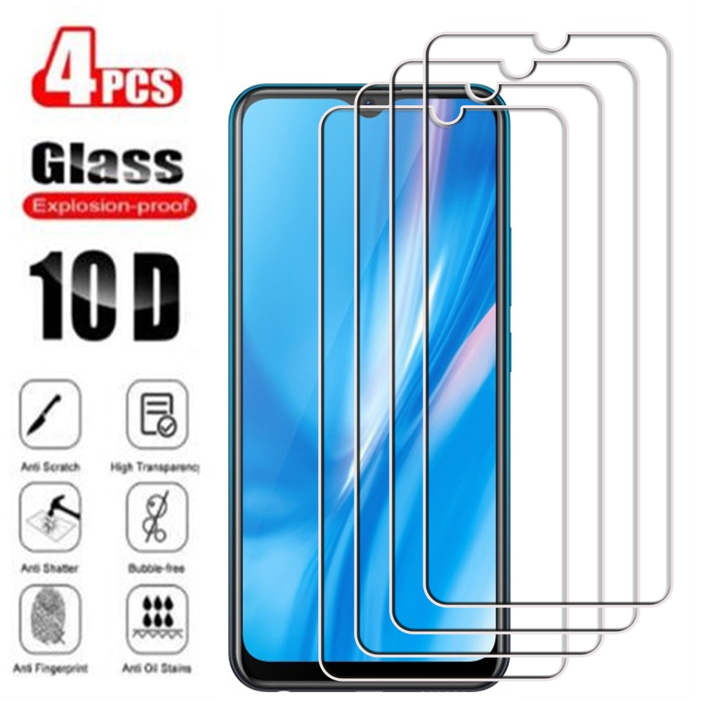 4Pcs Tempered Glass For Vivo Y11 (2019) 6.35" VivoY11 1906, 1906_20 Screen Protector Protective Glass Film 9H