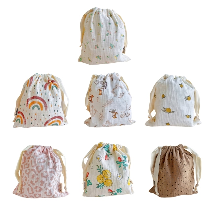 Infant Diaper Storage Bag Multi-pattern Design Bag Baby Cloth Diaper Dry Wet Bag