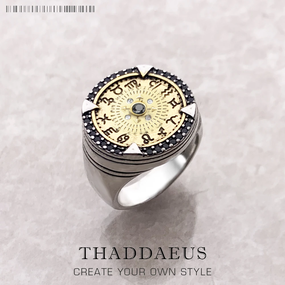 Ring Golde Elements Of Nature Europe Style Fine Jewelry For Women Men Summer Brand New Vintage 925
