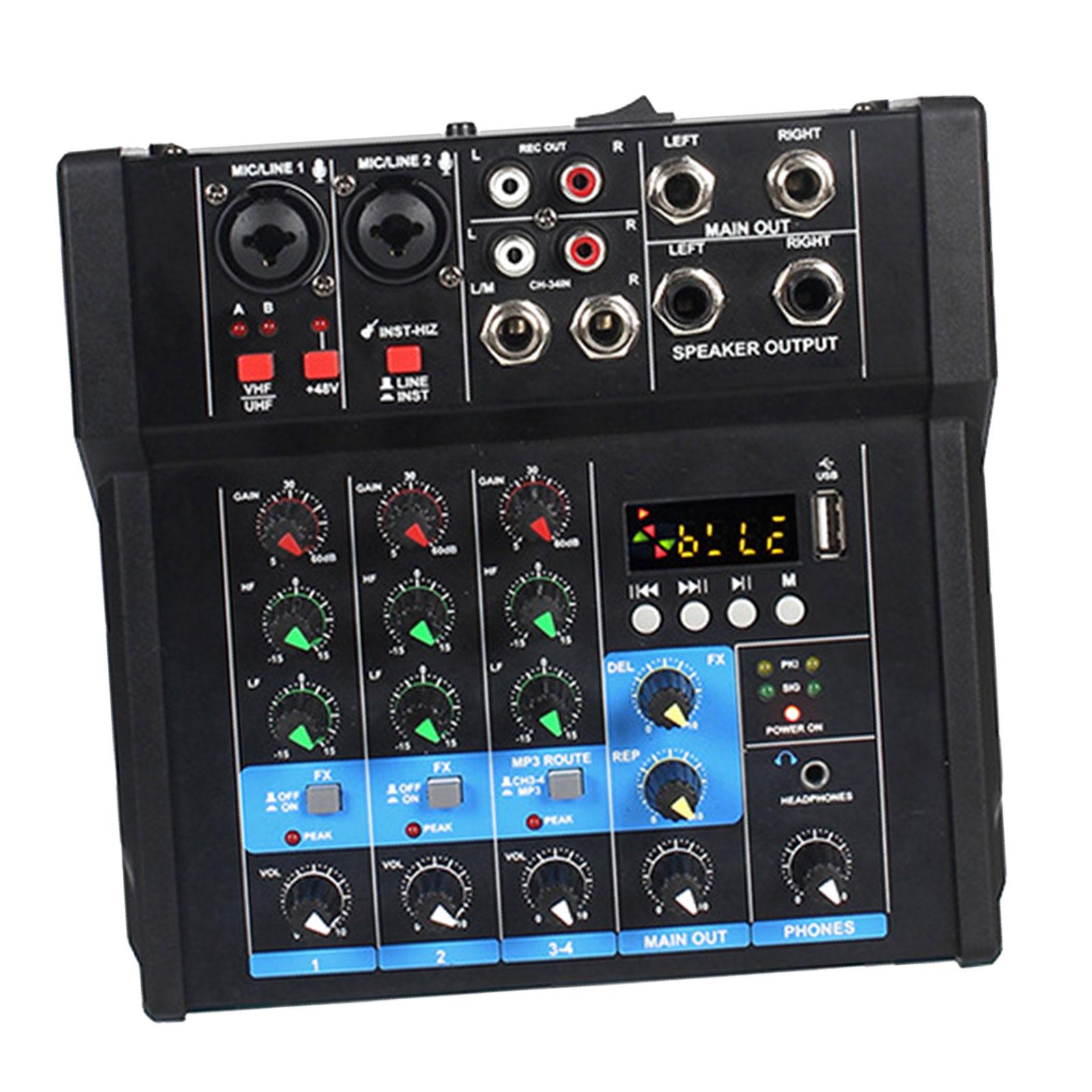 Audio Mixer Professional Sound Mixing Console Sound Board Console Sound Mixer for Party Live Streaming Recording Studio Karaoke