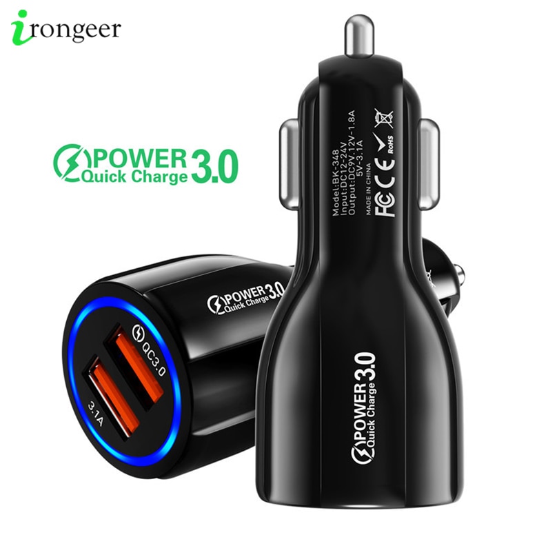 3.1A USB Car Charger Fast Charging For iPhone 11 For Xiaomi redmi note 8/9 pro Mobile Phone Accessories USB-Car-Charger Adapter