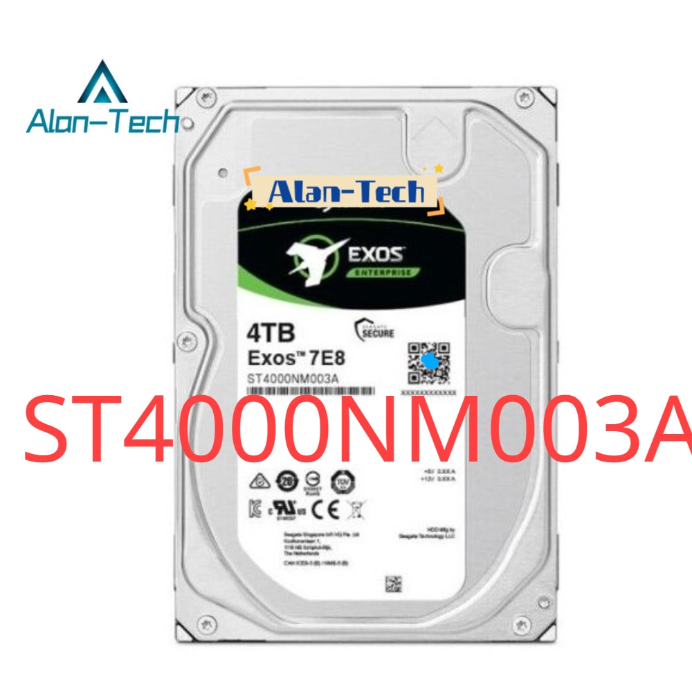 For Sea-gate Exos 7E8 ST4000NM003A 4TB Hard Drive 3.5" Internal SAS (12Gb/S SAS) Storage System.Video Surveillance System D