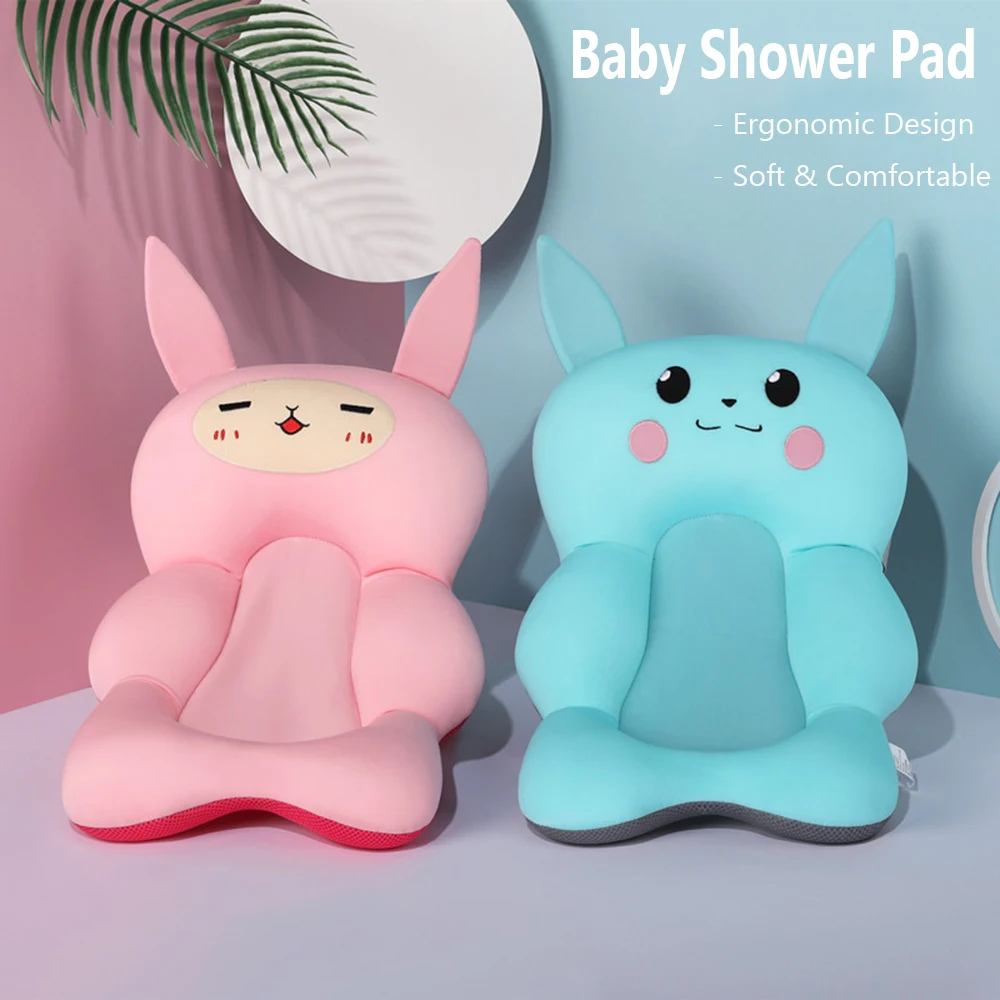 Baby Shower Bath Tub Pad Non-Slip Bathtub Seat Support Mat Newborn Safety Security Bath Support