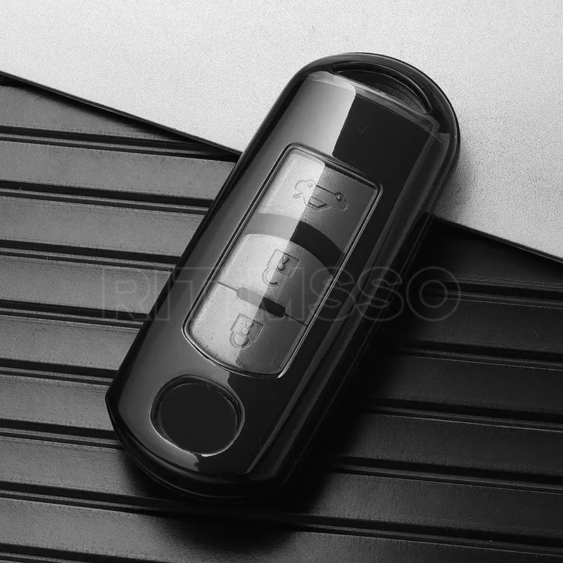 New TPU Car Key Case for Mazda 2 3 6 Atenza Axela Demio CX-5 CX5 CX-3 CX7 CX-9 CX30 2016 2017 2018